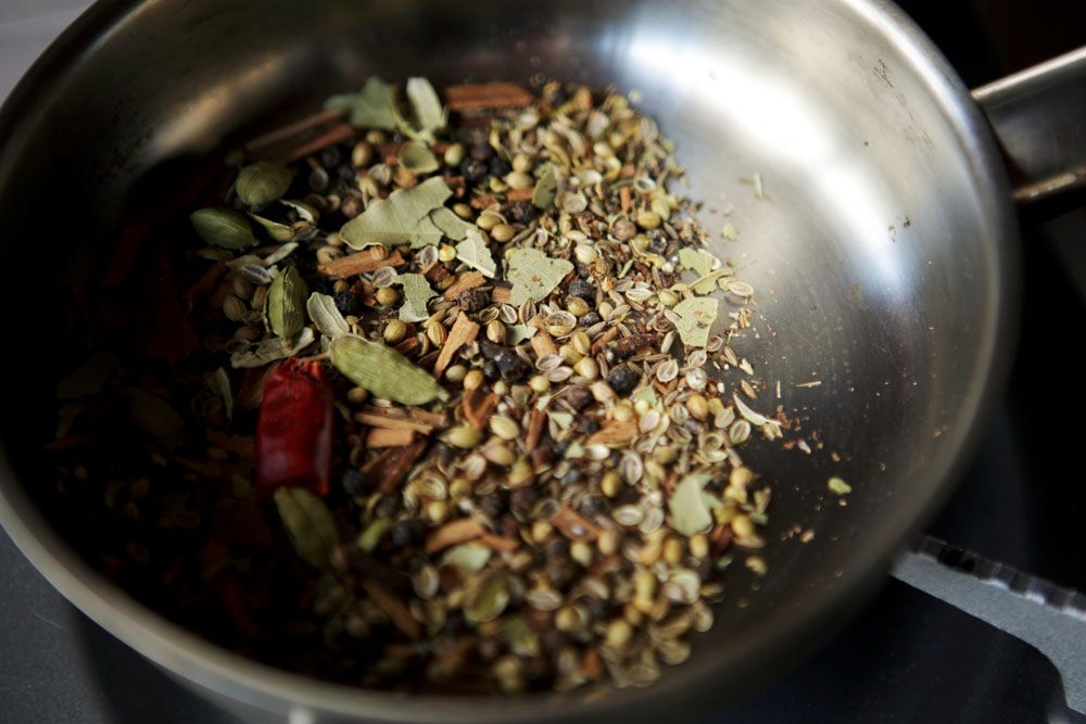 フライパンで煎る