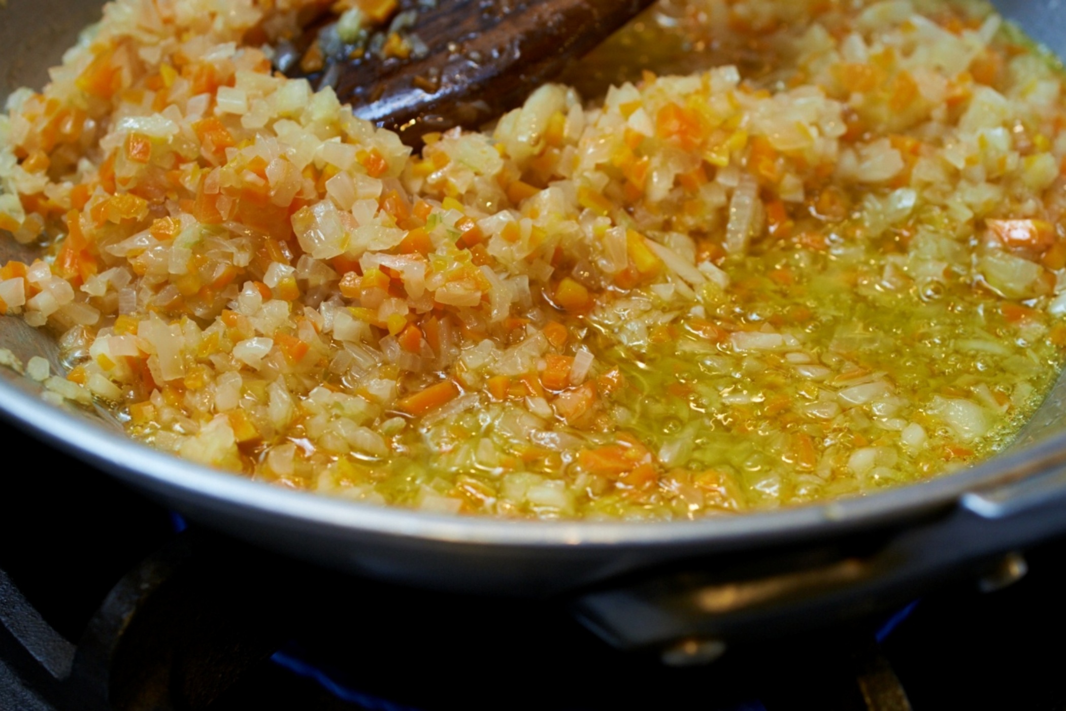 塩をして炒める