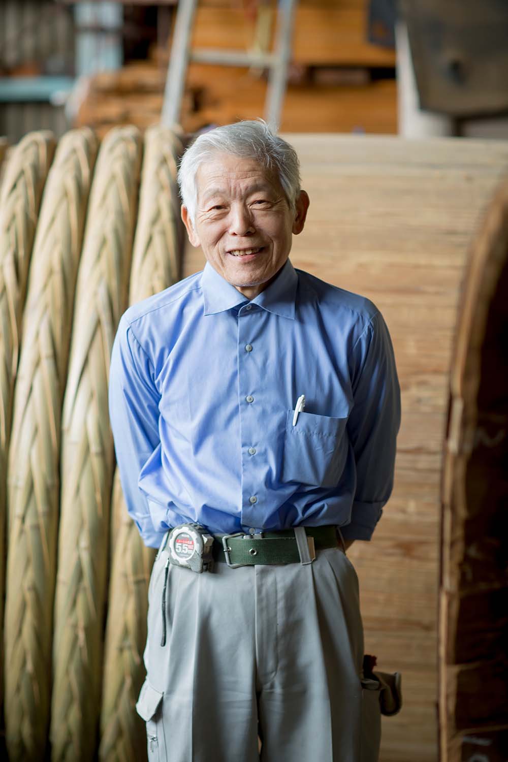 桶づくりは、木と人間のチームワークの産物 桶師　上芝雄史