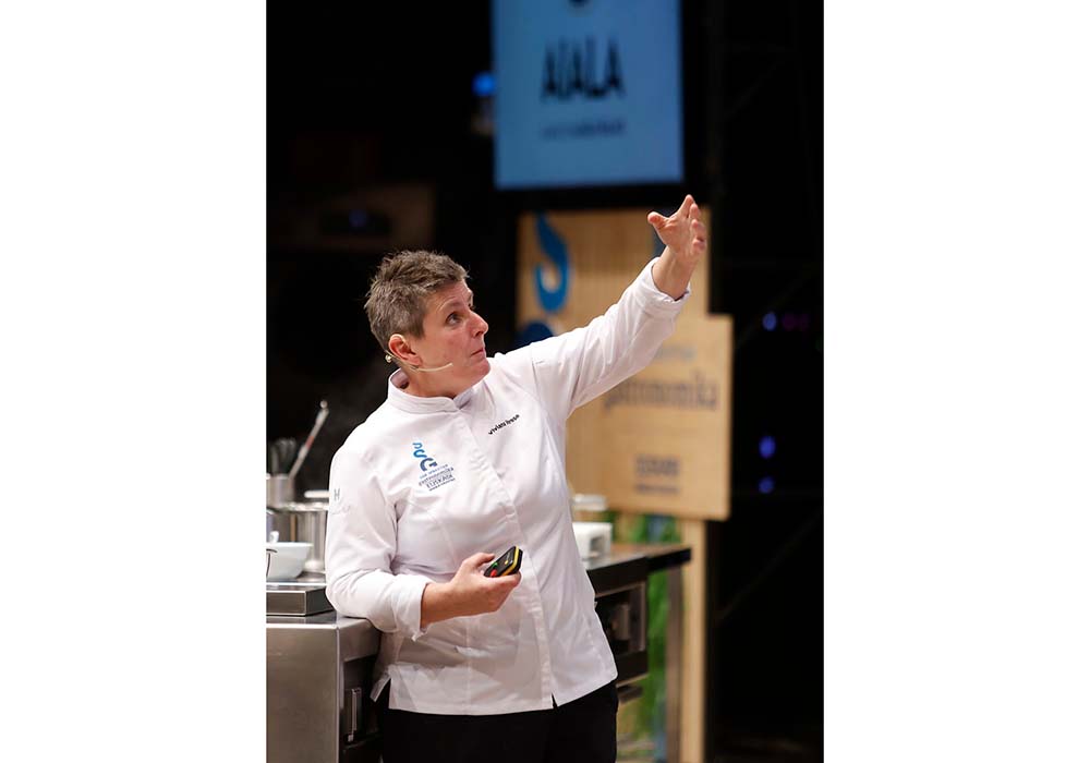 ミシュラン一ツ星を持つヴィヴィアナ・バレセ。パワフルな風貌。©SSG