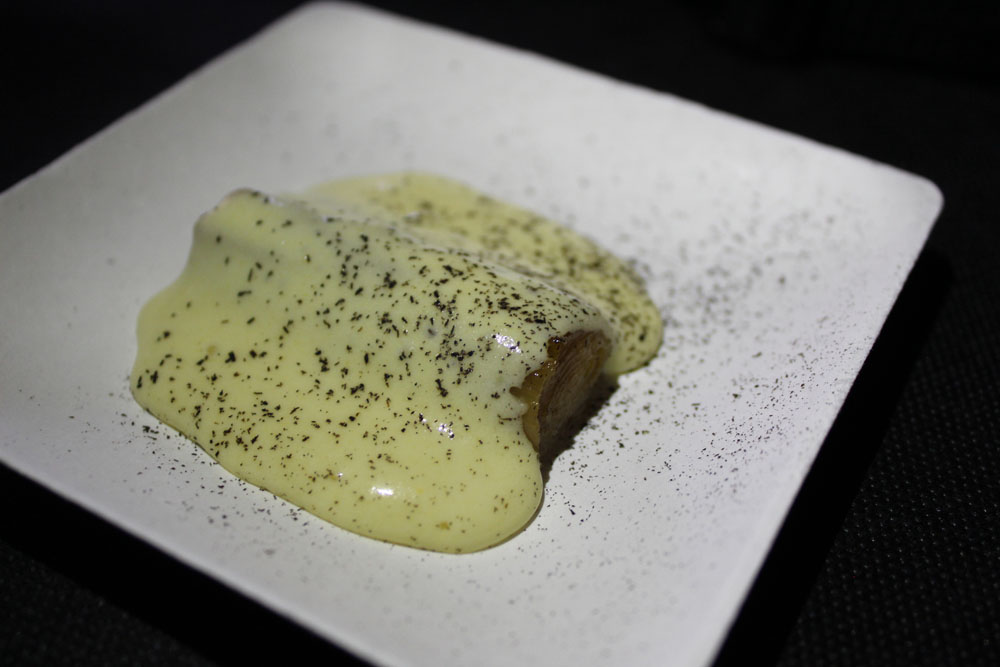 ネギを使った料理。会場に試食を振る舞うのもSSGの特徴。