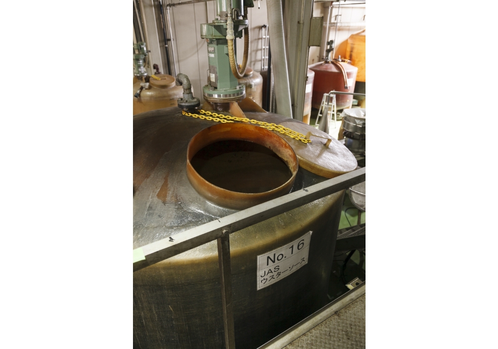 Worcestershire sauce is left to rest for ten days before filtering.