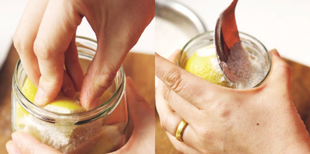 レモンをさらに詰める