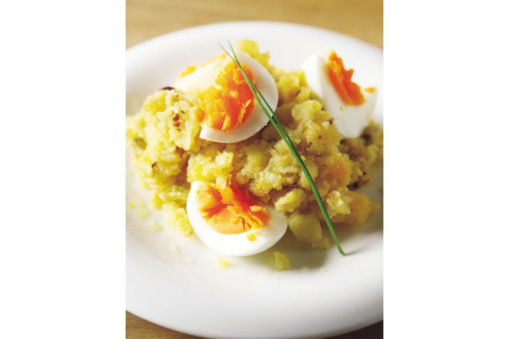 ジャガイモと檸檬塩の温かいサラダ