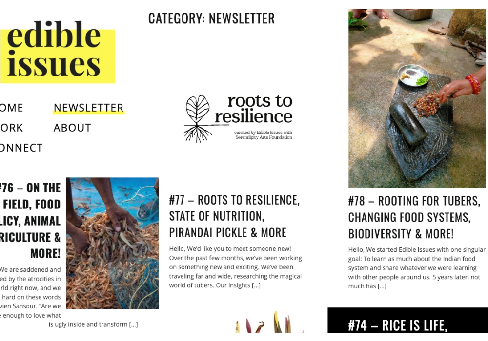 ホームページのニュースレター・サムネイル一覧