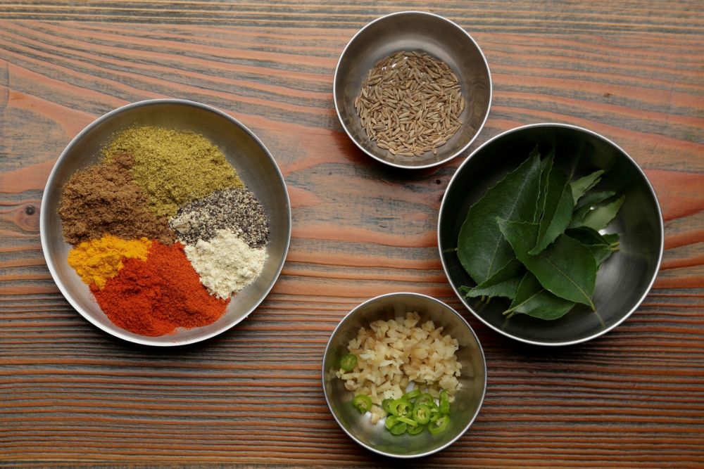 「スパイシーヒヨコ豆」のスパイス