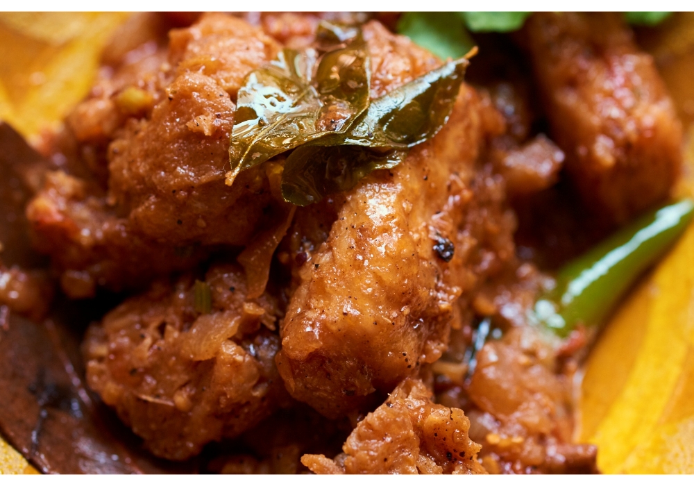 スパイスが口の中で、花火のように弾ける「大豆ミートのペッパーマサラ」