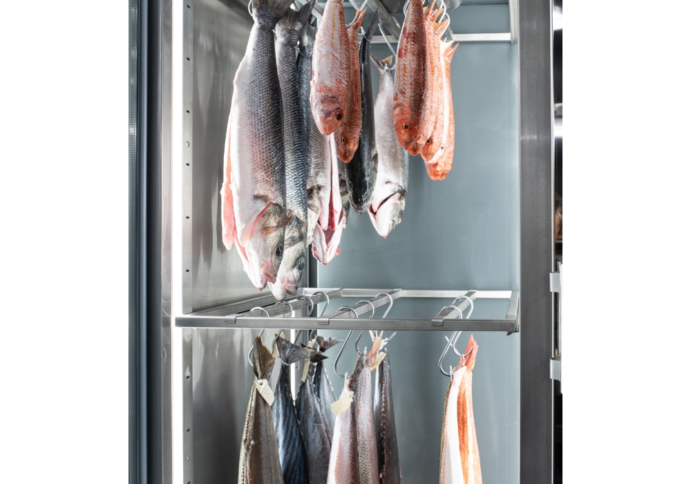 導入した魚の熟成ケース。