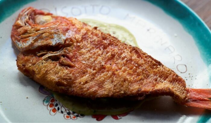 パリパリ＆ザクザクのダブル食感「金目鯛のうろこ焼きカツレツ」