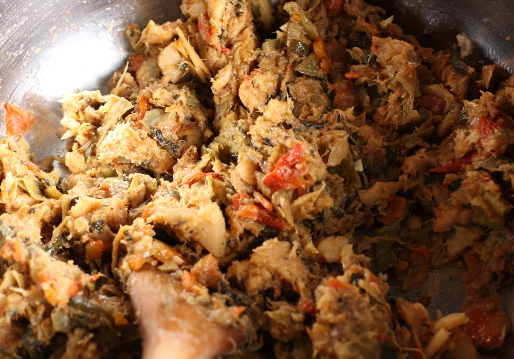 １時間後、野菜がくたくたになった状態