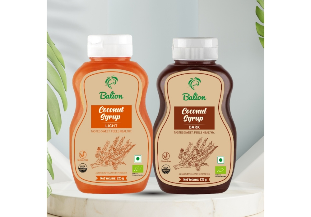 ココナッツシロップは、ココナッツニーラを真空蒸発させてハチミツの粘度にしたもの。