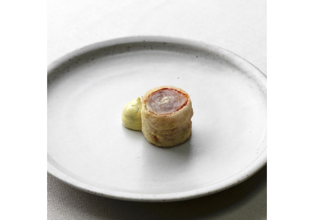 ヒメジと甘酒の一品。