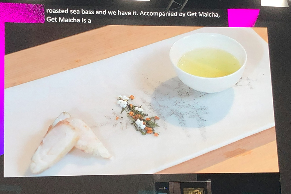 会場で流したビデオでは、スズキの灰干しを紹介