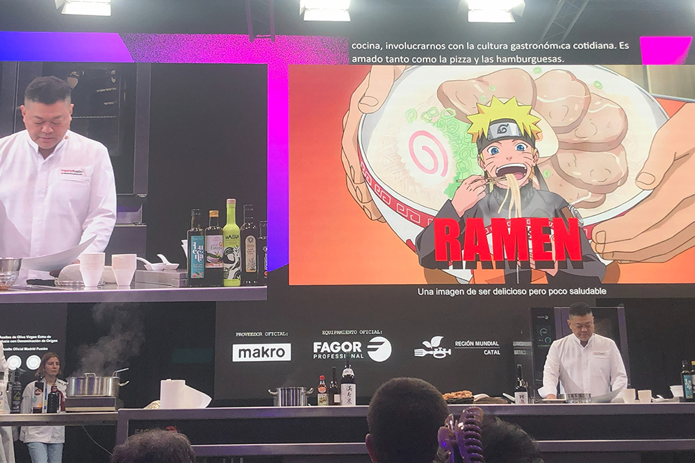 ラーメン、カレーライス、おにぎり、たこ焼き・・・アニメを入口として日本食に興味を抱く外国人は多い