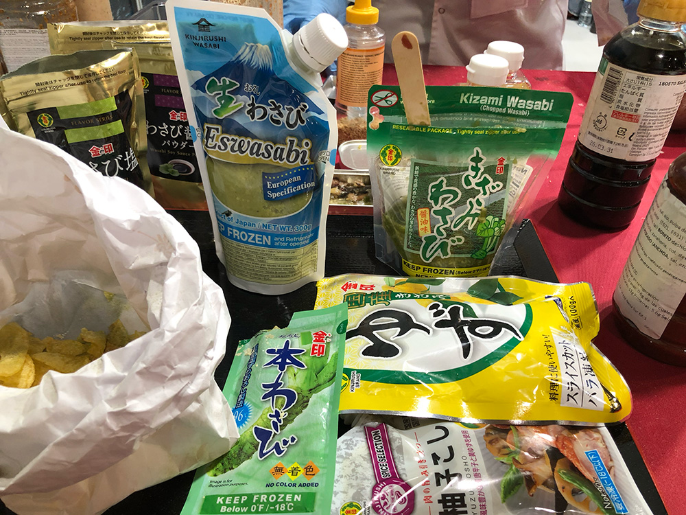 海外でニーズの高い日本食材の数々。