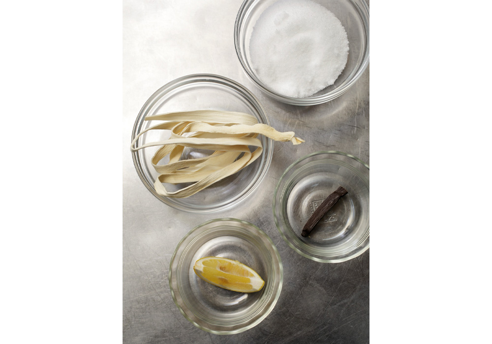 「かんぴょうのコンポート」材料