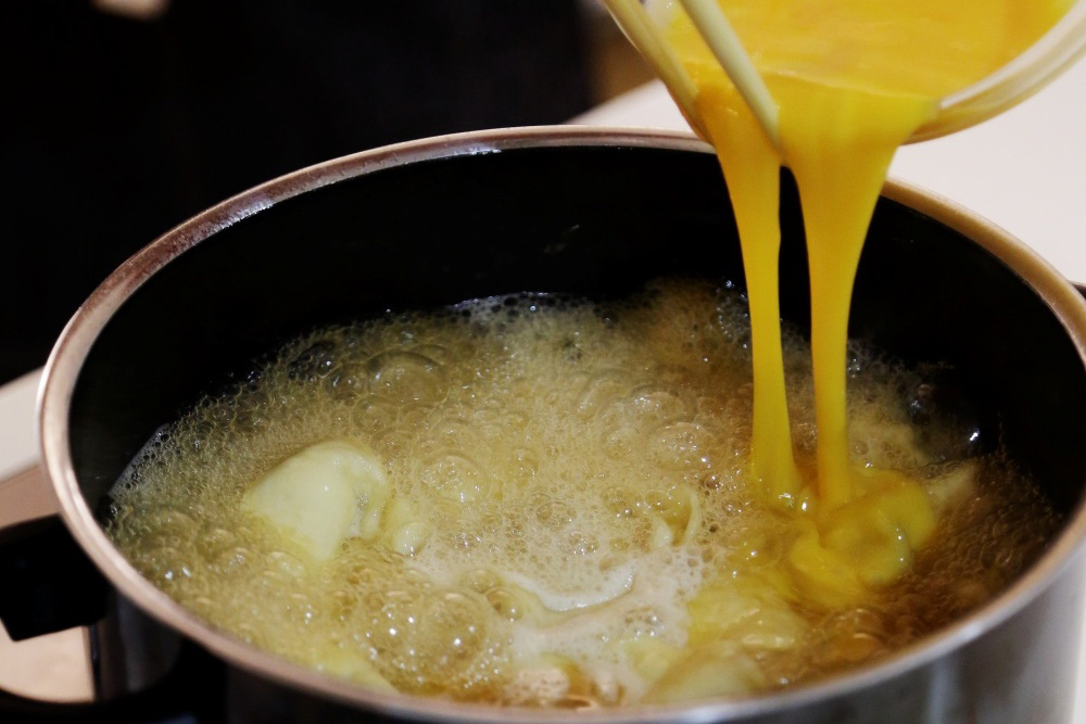 １～２分火を通す