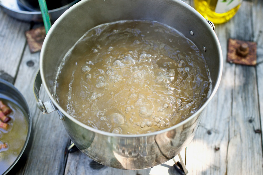 ［１］パスタを茹でる