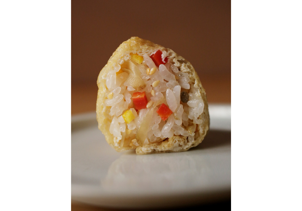 「基本の稲荷ずし」の断面