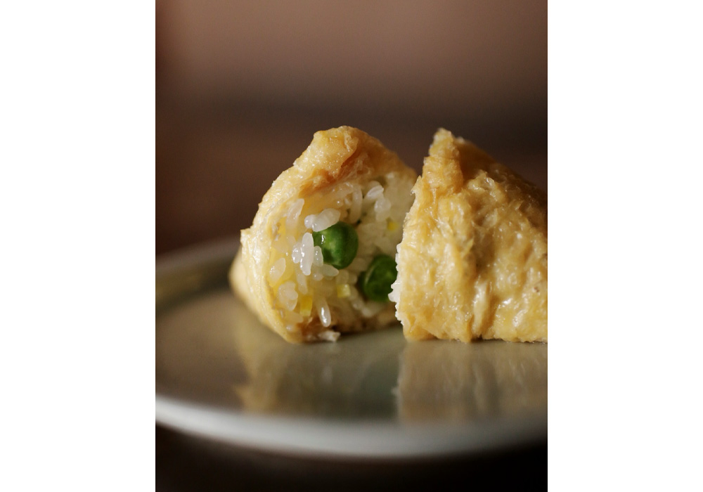 春の稲荷ずし～えんどう豆とレモン～