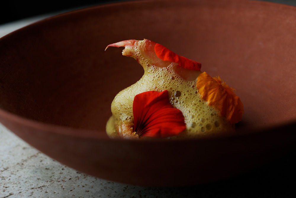 桜海老と車海老とサフランのおから