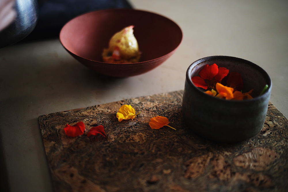 桜海老と車海老とサフランのおから