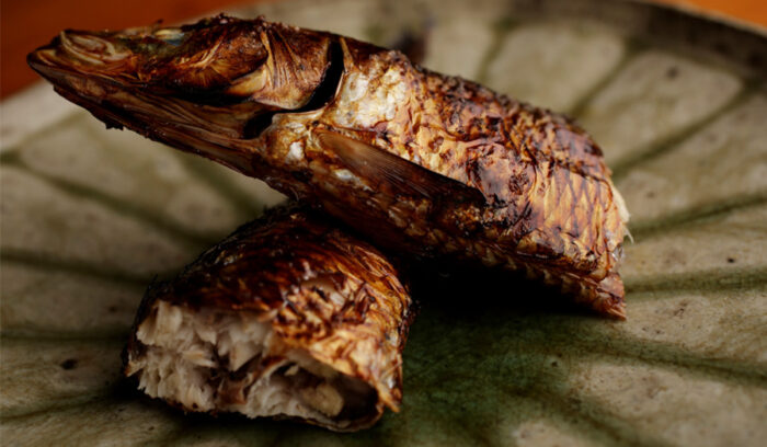 魚焼きグリルで炭火焼きを再現！ 頭から内臓まで旨い「イワシの塩焼き」