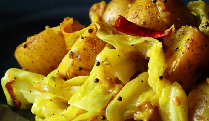 ショウガが味の要「ジャガイモのスパイス炒め」