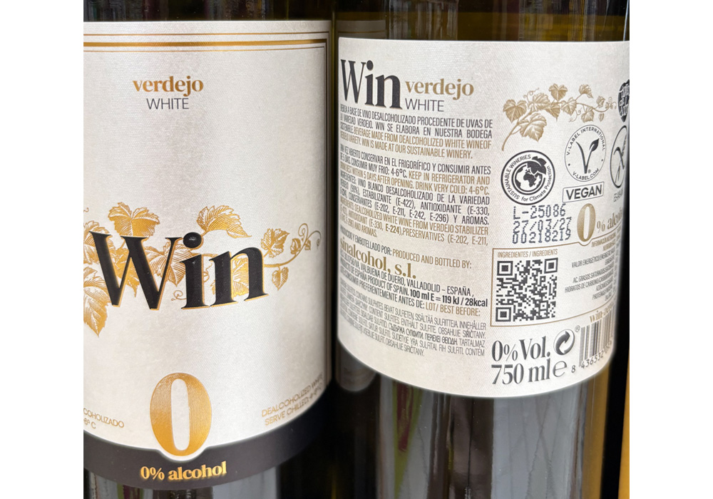 ノンアルワインのラベル