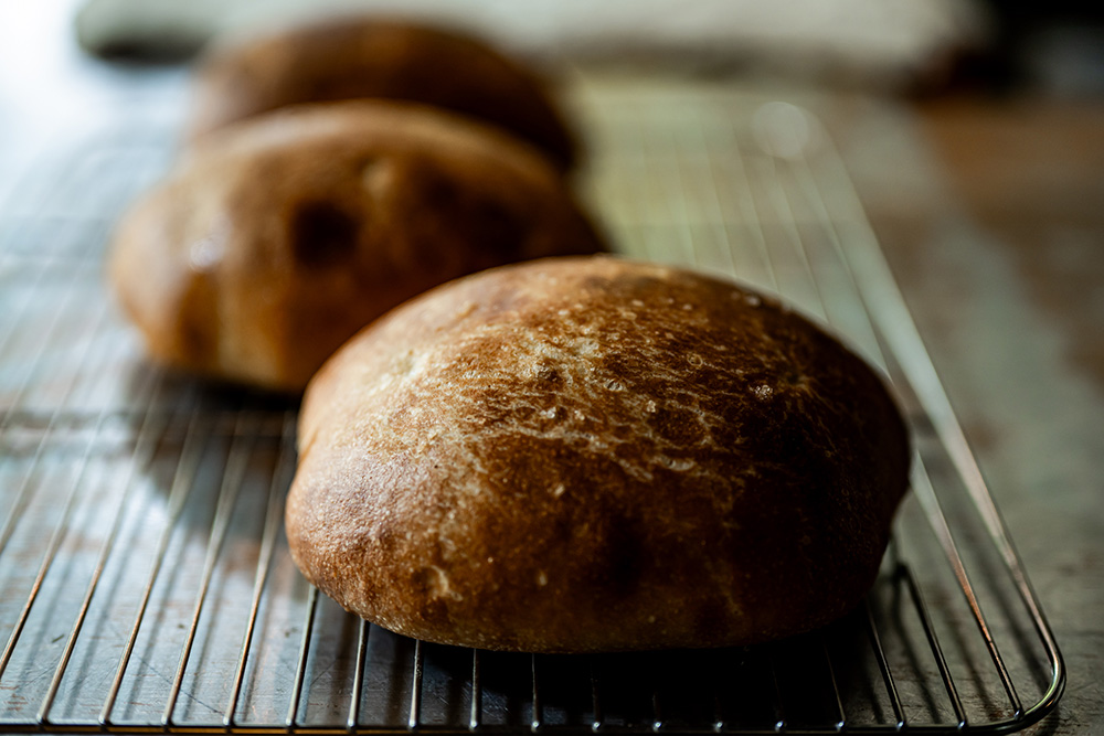 焼き上がり直後のフォカッチャ