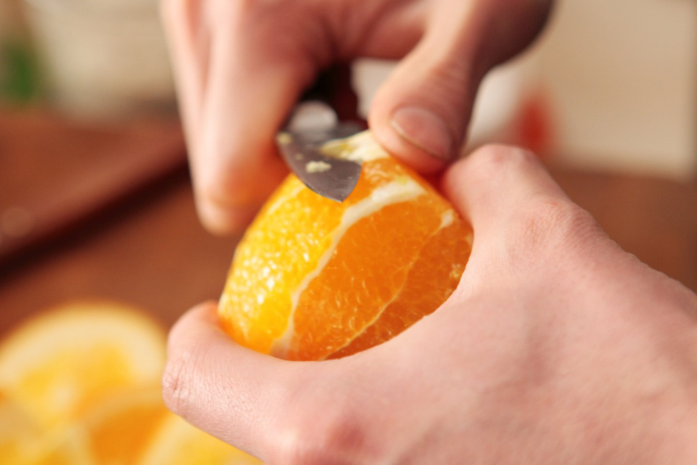 オレンジを加える