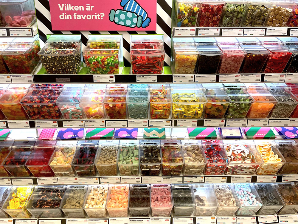 スーパーのゴーディス売り場