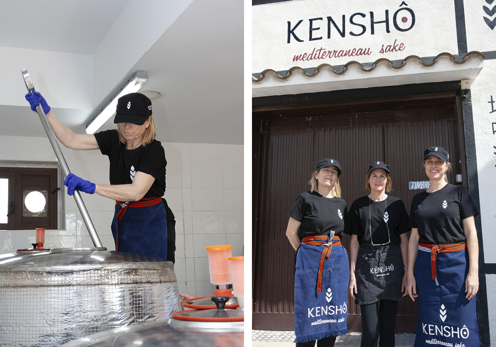 ４人の女性蔵人が酒造りを担当