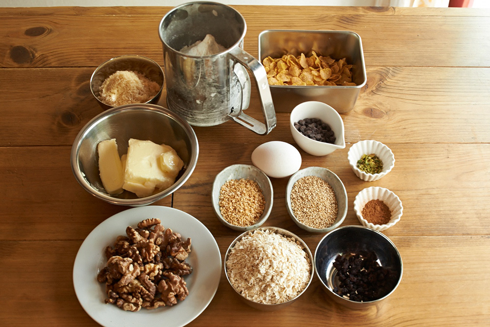 「オーツクッキー」の材料