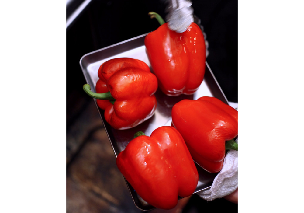 ［１］パプリカを焼く