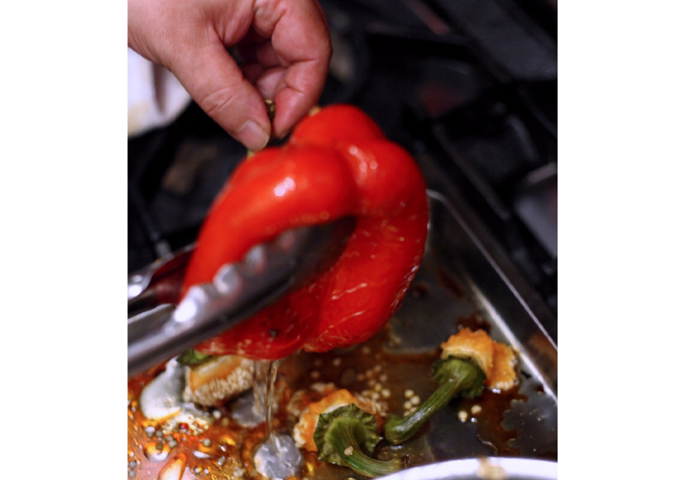 ［３］ヘタを取る