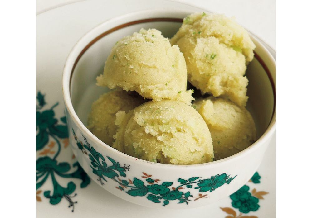 メロンとカルダモンのソルベ