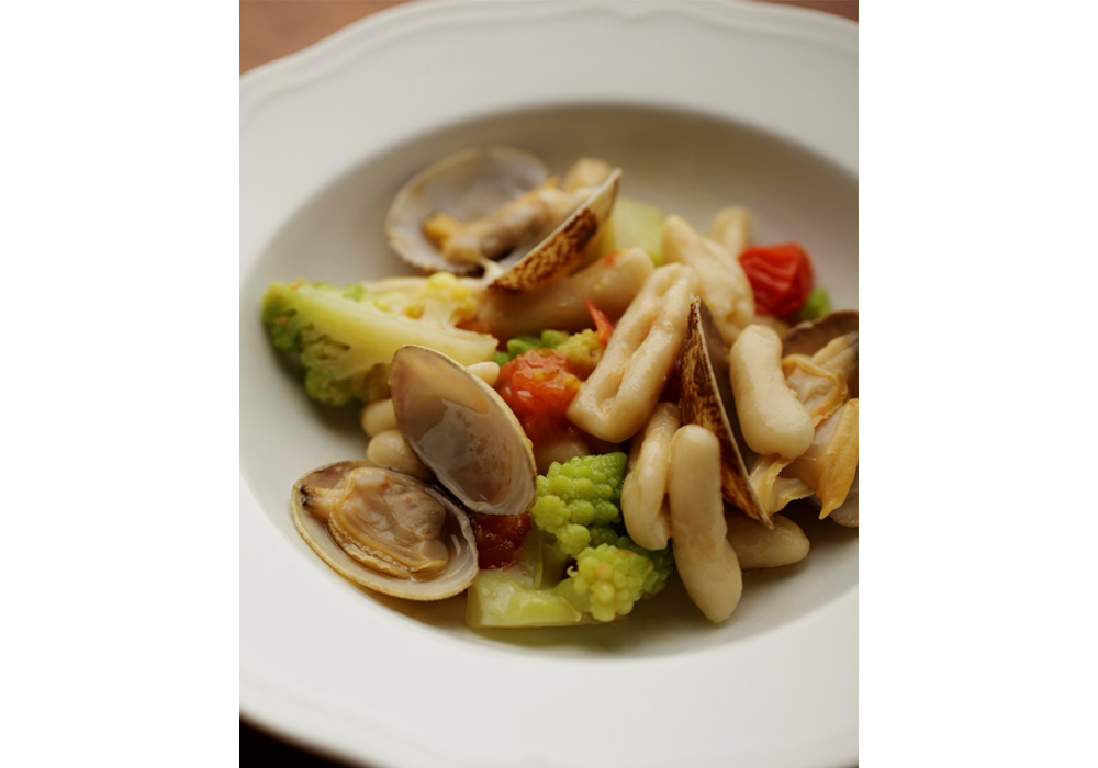 アサリとブロッコリーのカヴァテッリ