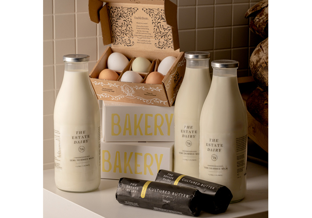 英国産のノンホモ牛乳、発酵バター、オーガニック卵