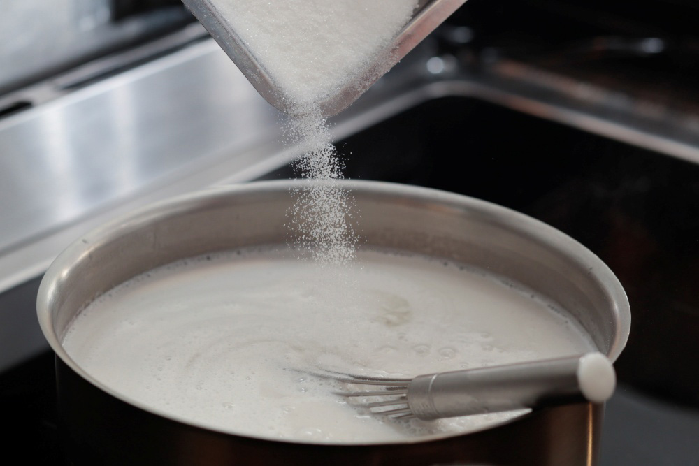 ［４］ココナッツミルクを温める