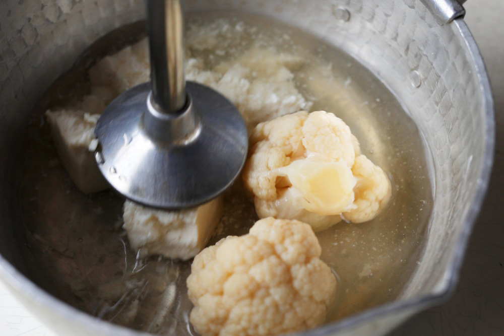 ［２］ミキサーで滑らかにする